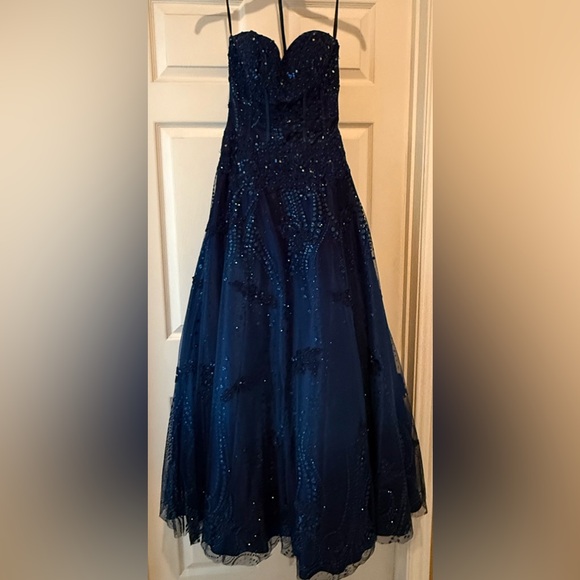 Jovani Midnight Blue Prom Dress